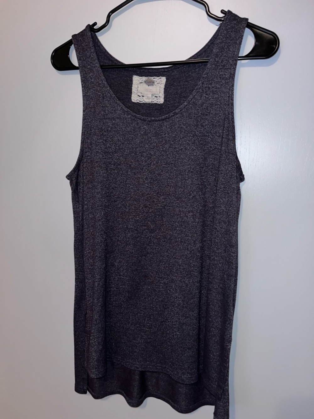 Cupio Dark Heather Gray Tank Top
